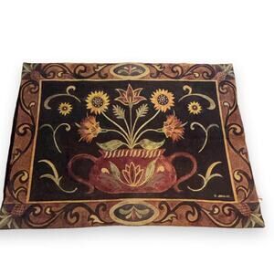 Riddle Home & Gift J Brinley Folk Art Woven Tapestry 38x52”